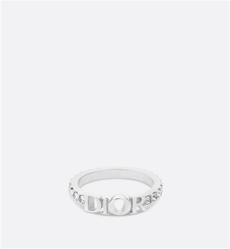 dior ehering|Dior word ring.